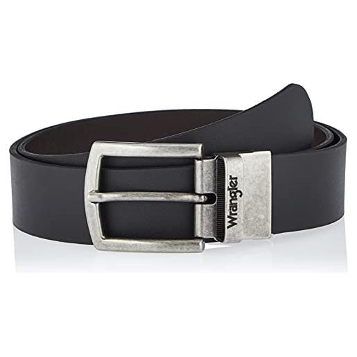 Wrangler 2 sided belt, cintura uomo, nero, 100 cm