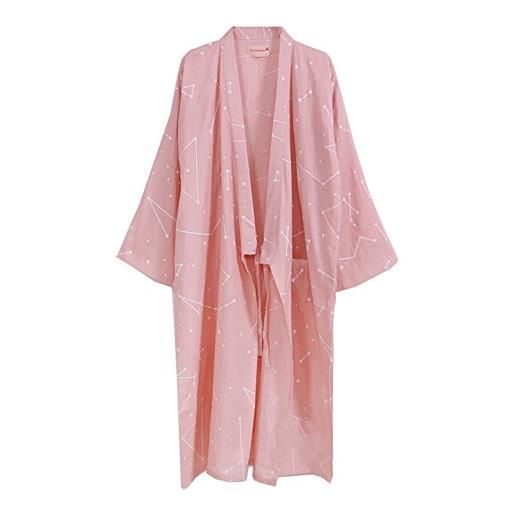 Fancy Pumpkin abito da donna giapponese vestaglia in cotone kimono pigiama camicia da notte- # 0c