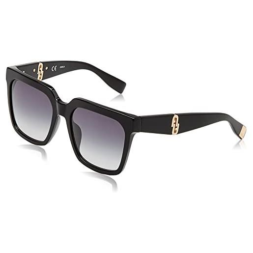 Furla sfu594 0700 sunglasses plastic, standard, 55, nero, unisex-adulto