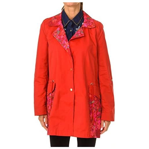 Desigual trench da donna delphine, rosso, 12