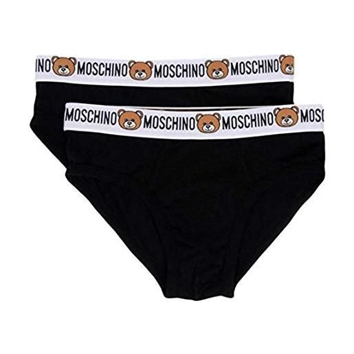 Moschino slip uomo underwear elastico teddy bear nero e20mo25 (s)
