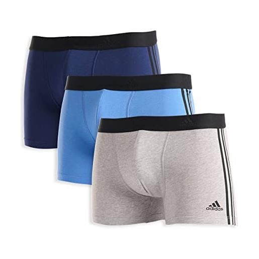 adidas multipack boxer (3pk) cotone variante 3 - 4a2m08, boxer a pantaloncino uomo, nero blk, xxl