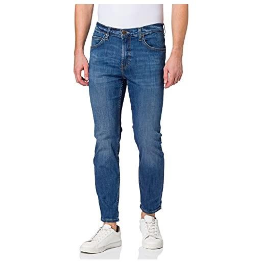 Lee rider. Cropped jeans uomo, blu(midvisualcody), 29w/32l