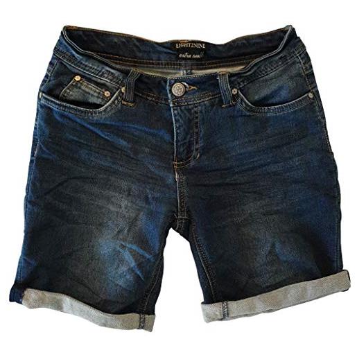 Eight2Nine frm - pantaloncini da donna in jeans bermuda 5 pocket, streetdenim, xl