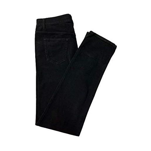 Holiday jeans invernale in velluto liscio elasticizzato pilor art. Plat colore nero (46)
