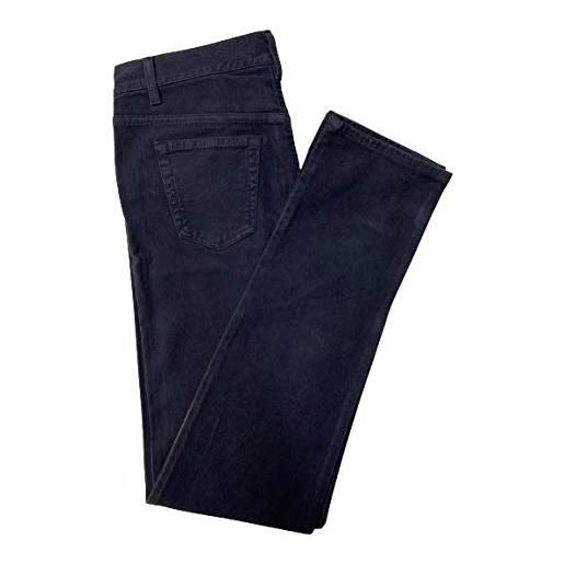 Holiday jeans invernale in velluto liscio elasticizzato pilor art. Plat colore aviazione (50)