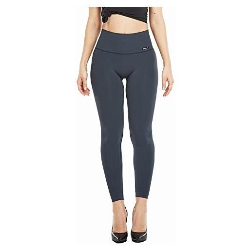 FGM04 frida leggings donna fitness pantaloni shape-up 2.0 - pancia piatta - vestibilità slim - aiuta a ridurre cellulite e adiposità (m-l, bordeaux)