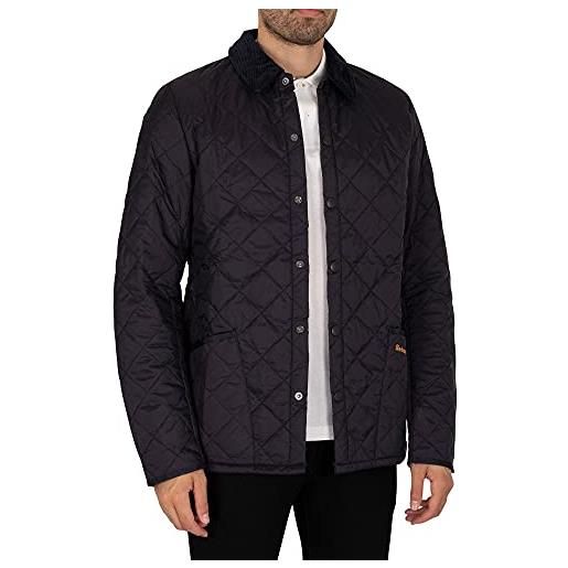 Barbour uomo heritage liddesdale quilted jacket nero s