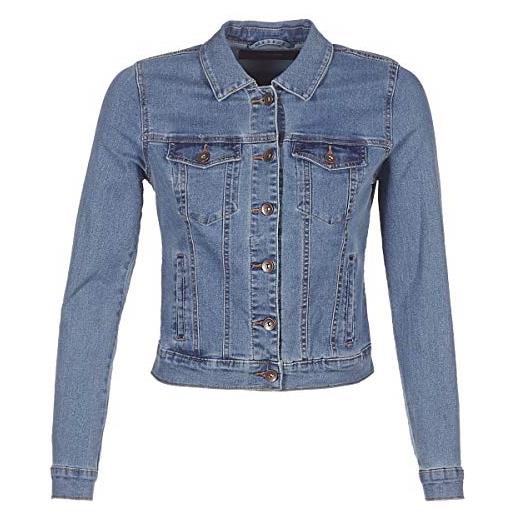 Vero moda vmhot soya ls jacket mix ga noos giacca, blu (medium blue denim medium blue denim), 42 (taglia produttore: small) donna