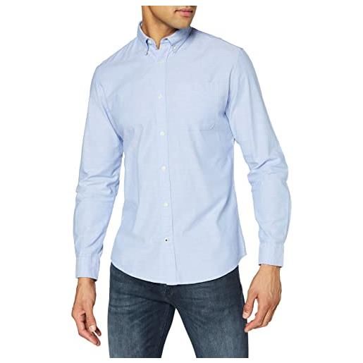 Jack & jones jjeoxford shirt l/s s21 noos camicia, white/fit: slim fit, s uomo