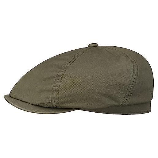 Stetson coppola cotton twill donna/uomo - cap cappello piatto con visiera, fodera estate primavera/estate - xl (60-61 cm) talpa