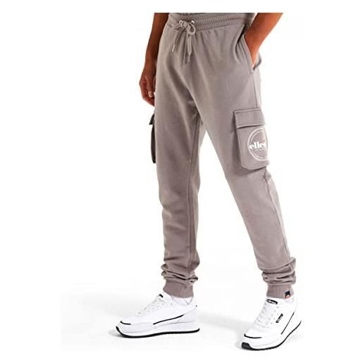 Ellesse elvare - pantaloni sportivi da uomo, alla moda, colore: grigio, grigio, s