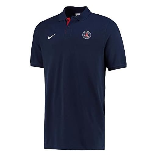 Nike 2022-2023 paris core polo football soccer t-shirt maglia (navy)