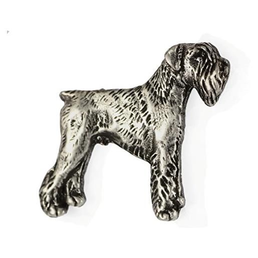 ArtDog Ltd. schnauzer, spilla in metallo placcato argento, spilla cane, gioielli animali - art dog