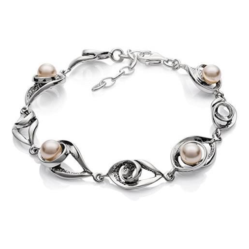 LILLY MARIE lilly. Marie donne argento bracciale argento vero perle della collezione swarovski elements lunghezza flessibile custodia per gioielli bei regali per le donne