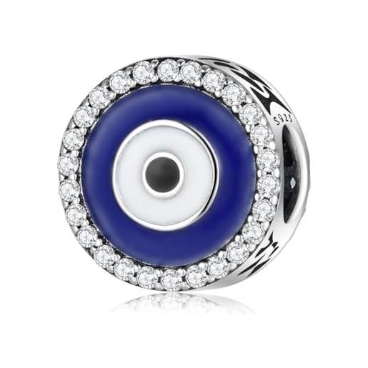 Magic Charms 925 sterling silver charm perla per le donne con gli occhi malvagi donne fortunato fatima mano perline charms, a-evil eye