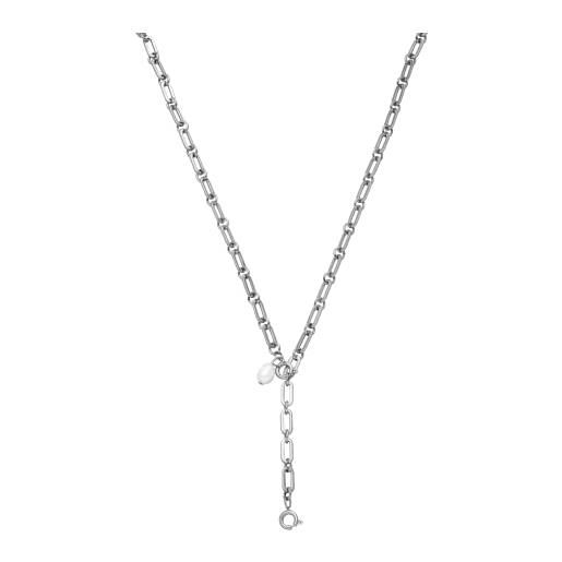 Purelei® charm zodiac necklace (argento) - collana donna in resistente acciaio inossidabile - collanina donna con ciondolo - lunghezza 50 cm - impermeabile