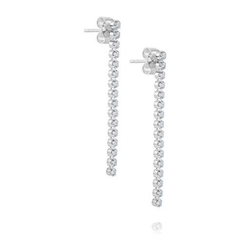 LillyMarie donne orecchini a perno argento sterling 925 chiaro swarovski elements originali strass sacchetto per gioielli regali per la mamma