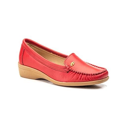 NOESLOMISMO BY DILEMA non è lo stesso scarpe donna spring/summer 2023 mocassini, rosso, 40 eu