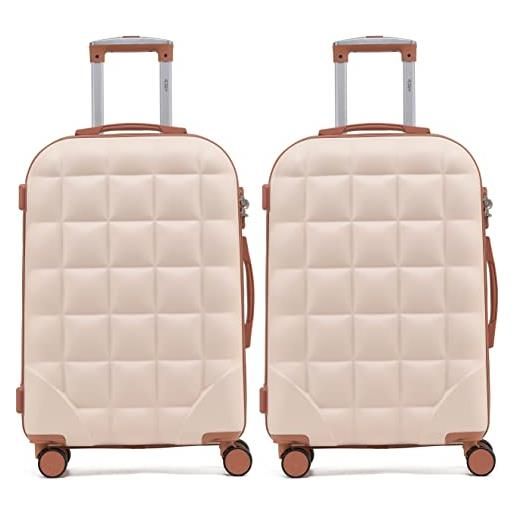 Flight Knight bubble suitcase ryanair easy. Jet jet2 approved 8 wheel hardcase suitcases cabin or medium & large check-in sizes
