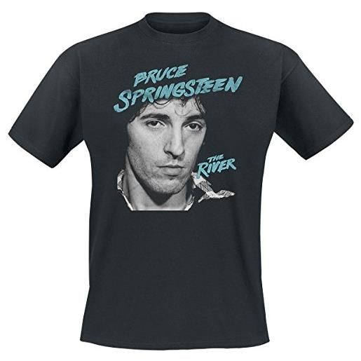Bruce Springsteen da uomo river 2016 t-shirt maglietta da uomo nero