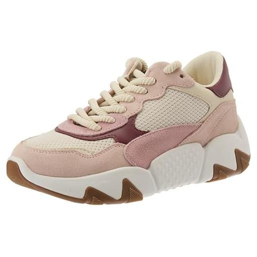 Guess goldon2, scarpe con lacci donna, pink beige, 39 eu