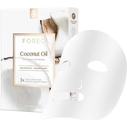 FOREO coconut oil - 3 maschere in tessuto nutrienti