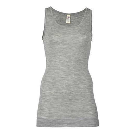 Engel canottiera lunga da donna in lana seta -col. Nero