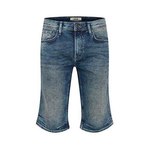 b BLEND blend denon pantaloncini di jeans shorts bermuda da uomo elasticizzato regular- fit, taglia: m, colore: denim grey (76205)