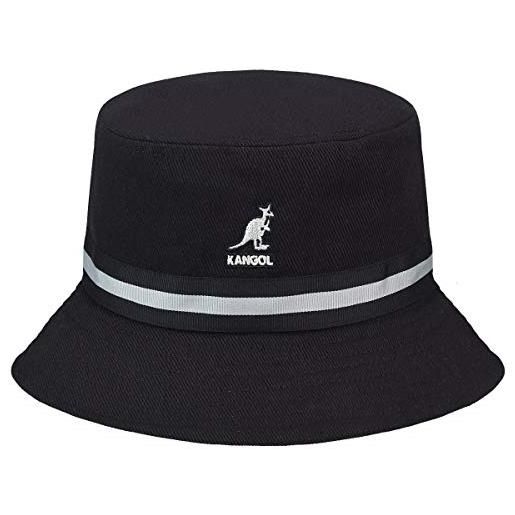 Kangol striscia lahinch cappello a falda larga, nero, l unisex-adulto