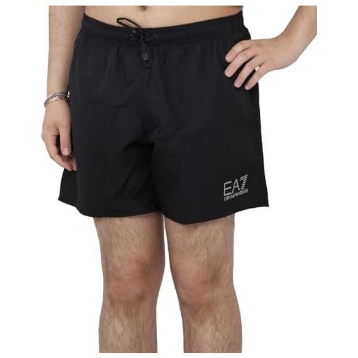 EA7 uomo pantaloncini da bagno sea world, nero, x-large