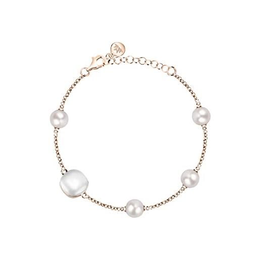Morellato bracciale gemma perla satc08, única, metallo, nessuna pietra preziosa