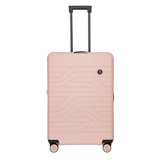 Bric's trolley rigido espandibile collezione ulisse b|y, valigia con 4 ruote, resistente e ultraleggera, collegamento usb, lucchetto tsa integrato, dimensioni 49x71x28/32, pearl pink