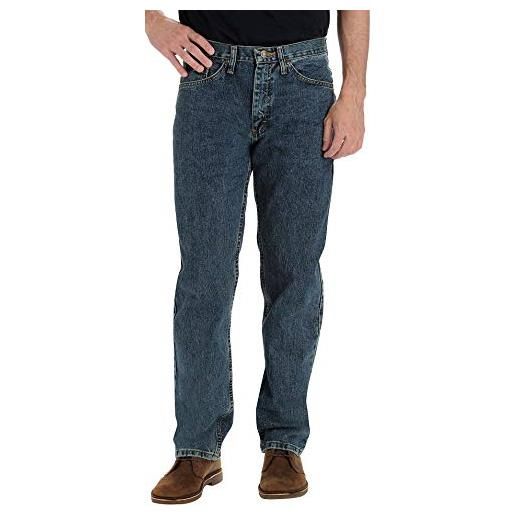 Lee relaxed fit straight jeans uomo, blu (tomas), 52 it (38w/36l)
