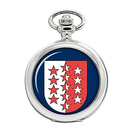 Family Crests.com vallese/wallis (svizzera) orologio da tasca cacciatore