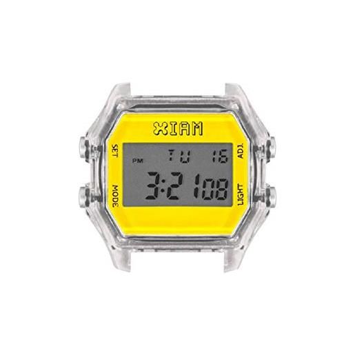 Gioielleria Selenor collezione orologio componibile i am the watch @sespo (cassa trasp giallo fluo iam-124 41x44mm)