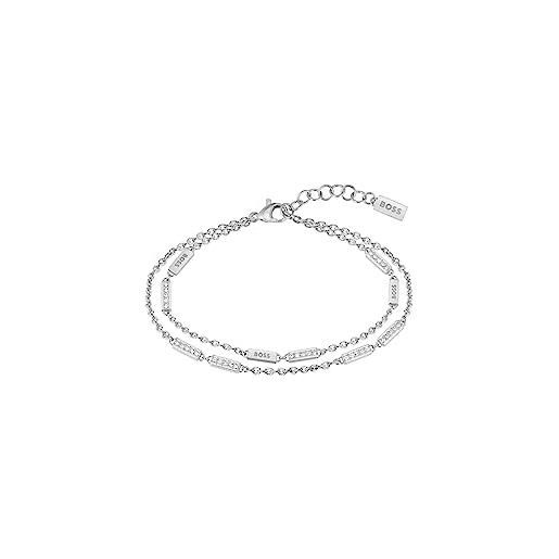 BOSS jewelry braccialetto da donna collezione laria con cristalli - 1580448