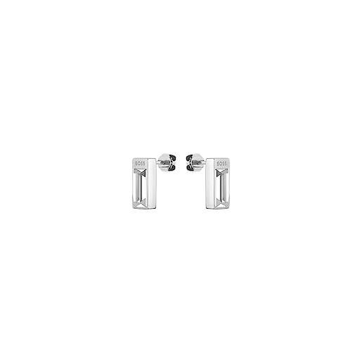 BOSS jewelry orecchini a perno da donna collezione clia con cristalli - 1580411