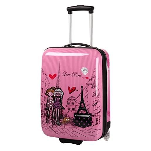 Madisson valigia per bambini, modello snowball, rosa