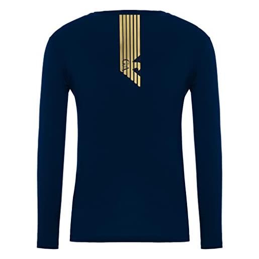 Emporio Armani maglietta uomo 111653 6a512, t-shirt manica lunga, girocollo (grigio scuro, xl)