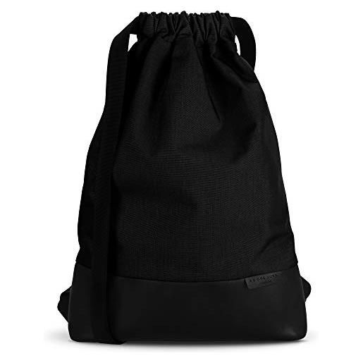 Adore June daypack teo - borsa di sicurezza moderna con cerniera, realizzata a mano in europa, nero , taglia unica