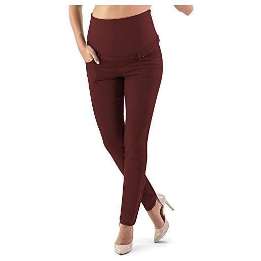 MAMAJEANS milano - jeans premaman donna basic, super elasticizzato e comodo, pantaloni skinny, abbigliamento per ogni fase della gravidanza (stone, xxl)