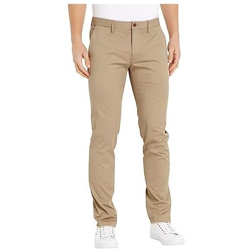 Tommy Hilfiger pantaloni uomo core bleecker 1985 pima cotton chino, beige (batique khaki), 29w / 30l