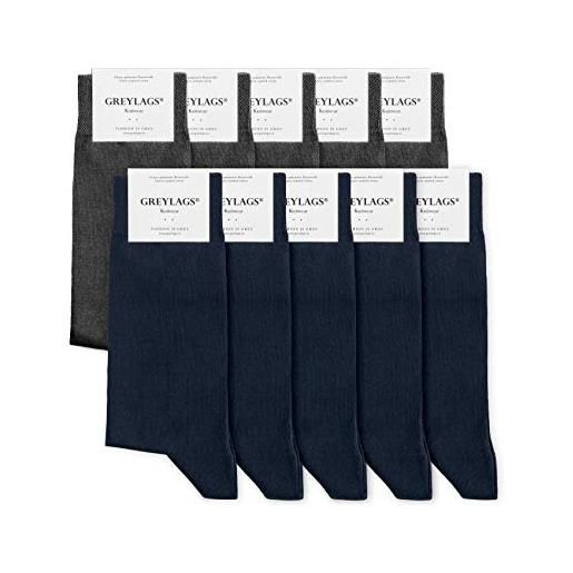 Greylags premio calzini cotone pettinato cuciture a mano confortevole business calzini | uomo e donna | 80% cotone | certificato oeko-tex standard 100