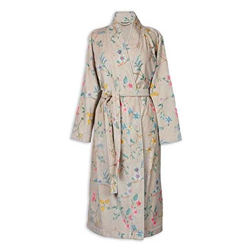 PIP Studio les fleurs - accappatoio da donna, colore cachi, taglia l, colore: kimono