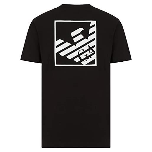Emporio Armani maglietta t-shirt uomo ea7 3lpt52 pj03z, manica corta, girocollo (nero, s)