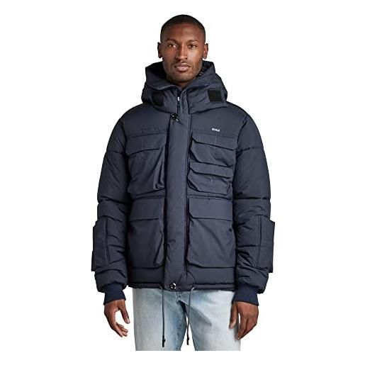 G-STAR RAW men's field hooded puffer jacket, marrone (turf d20516-d199-273), s