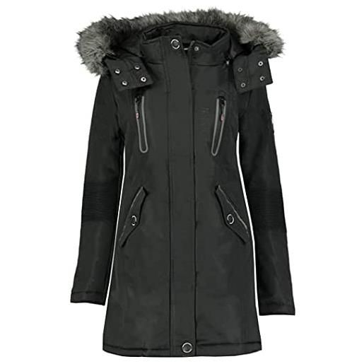 Geographical Norway coraly women/lady - cappotto/piumino donna, parka - giacca in pile chic invernale giacca lunga donna, nero , l