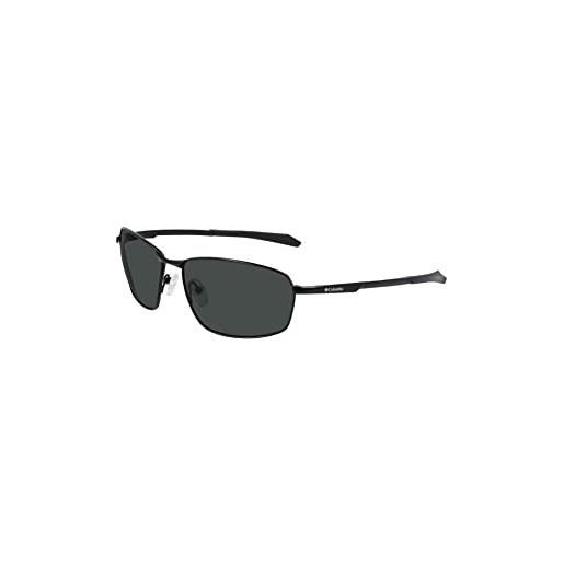 Columbia men's sunglasses c114sp fir ridge - shiny dark gunmetal/solid smok with smoke solid polarized lens