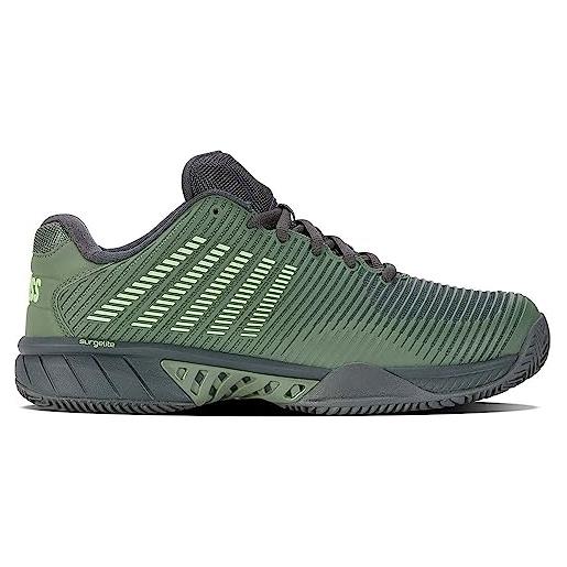 K-Swiss hypercourt express 2 hb, scarpa da tennis uomo, sea spray urban chic soft neon green, 42 eu